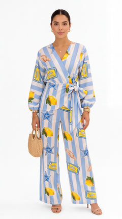 Dahlia Lemons Pants Set